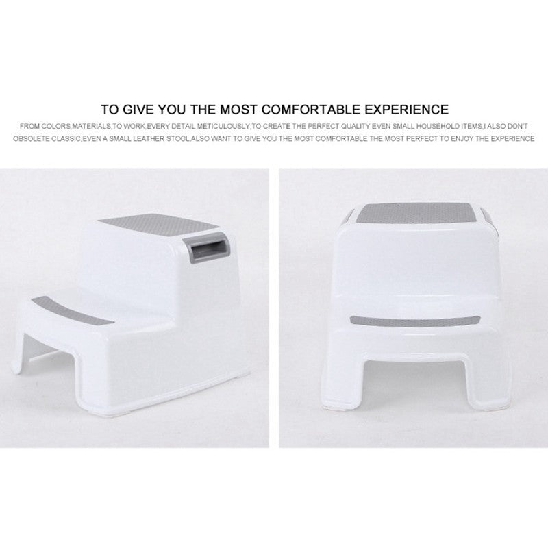 D&S Baby Care Wide+2 Step Stool For Kids Toddler Stool For Toilet Potty Training lanbdchau