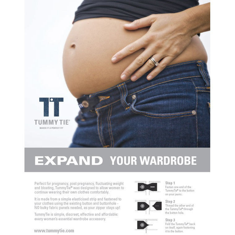 D&S Baby Care Pregnancy Waist Extender Belt - Elastic Bump Band for your Pregnancy Wardrobe