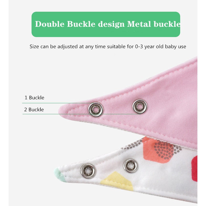 D&S Baby Care Mom's Care 3Pcs/set Baby Bibs Bandana Lot 100% Cotton Infant Saliva Towel