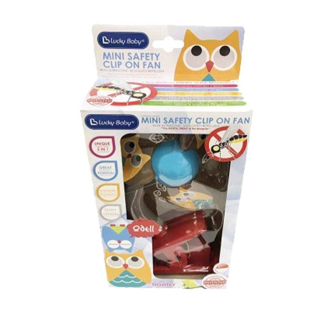 Lucky Baby Mini Safety Clip On Fan With Ultrasonic Mosquito Repellent