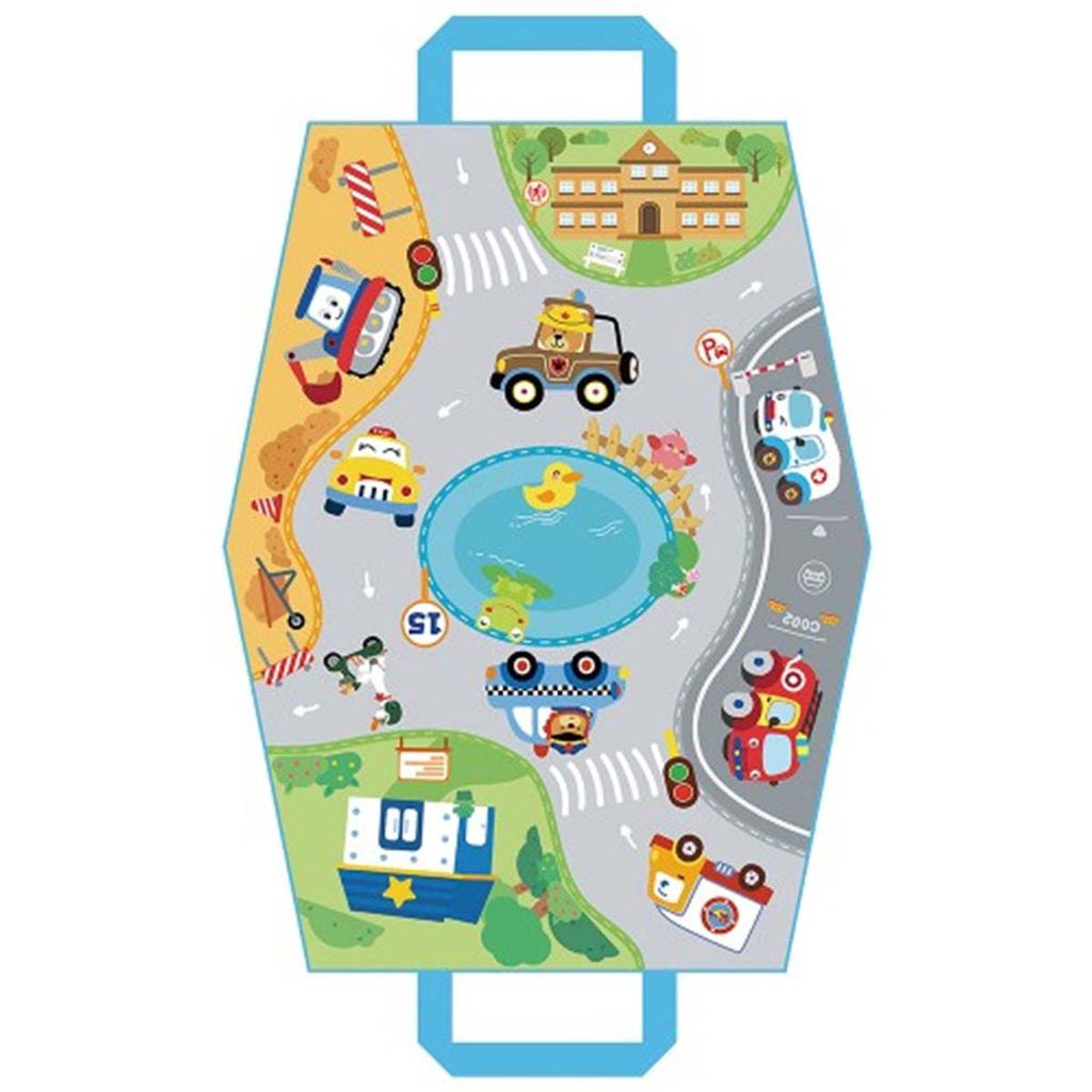 Lucky Baby Soft Pull Back Vehicle Set (4pcs Storage bag)