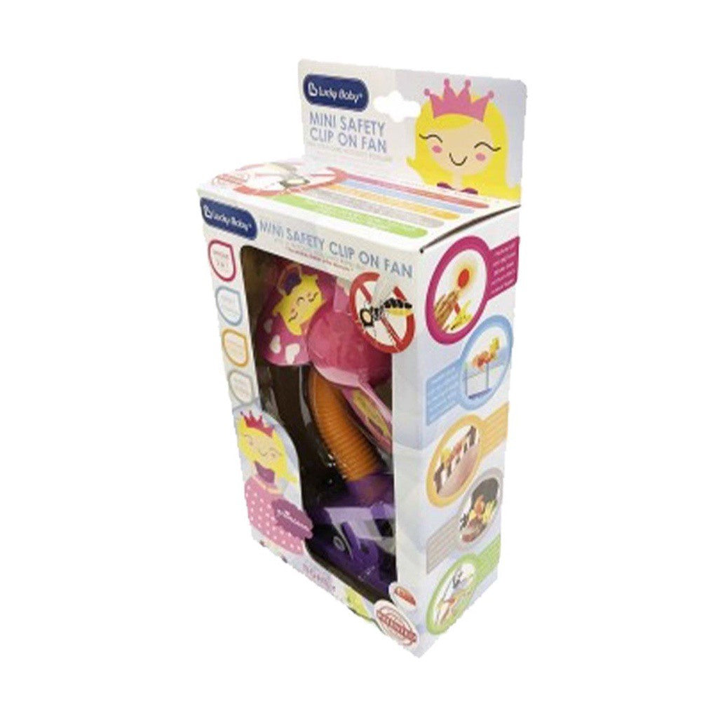 Lucky Baby Mini Safety Clip On Fan With Ultrasonic Mosquito Repellent