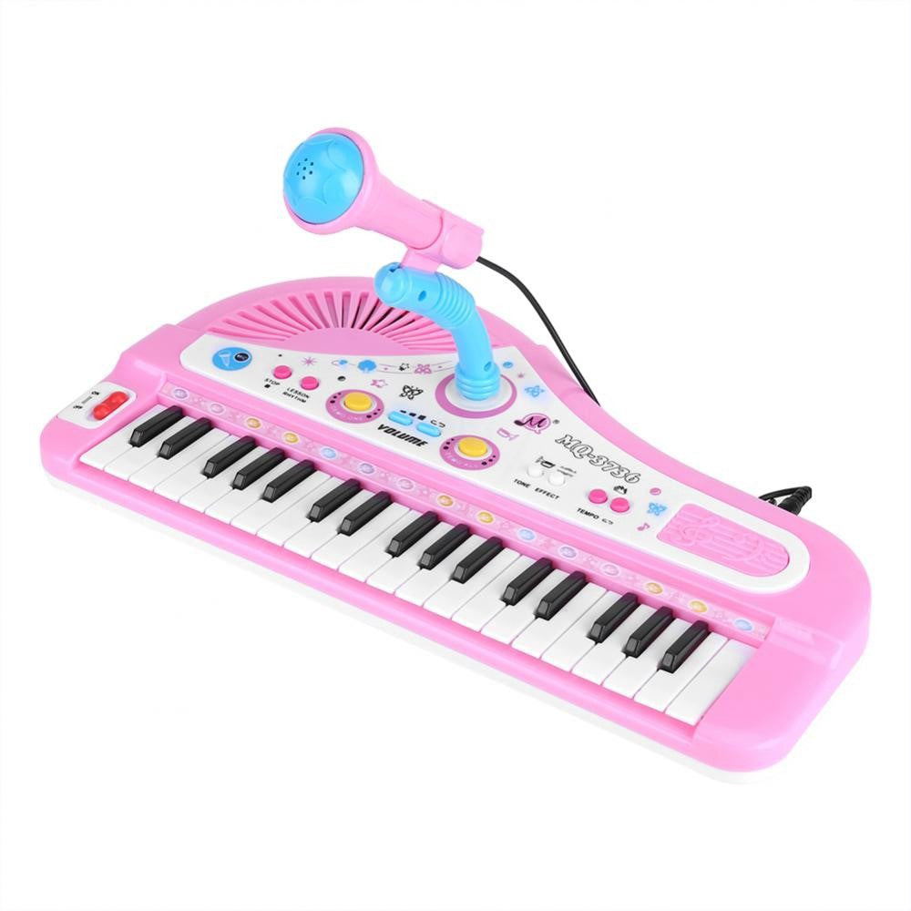 D&S Baby Care Kid Electronic Keyboard Piano With Microphone 37 Keys Educational Instrument Toy