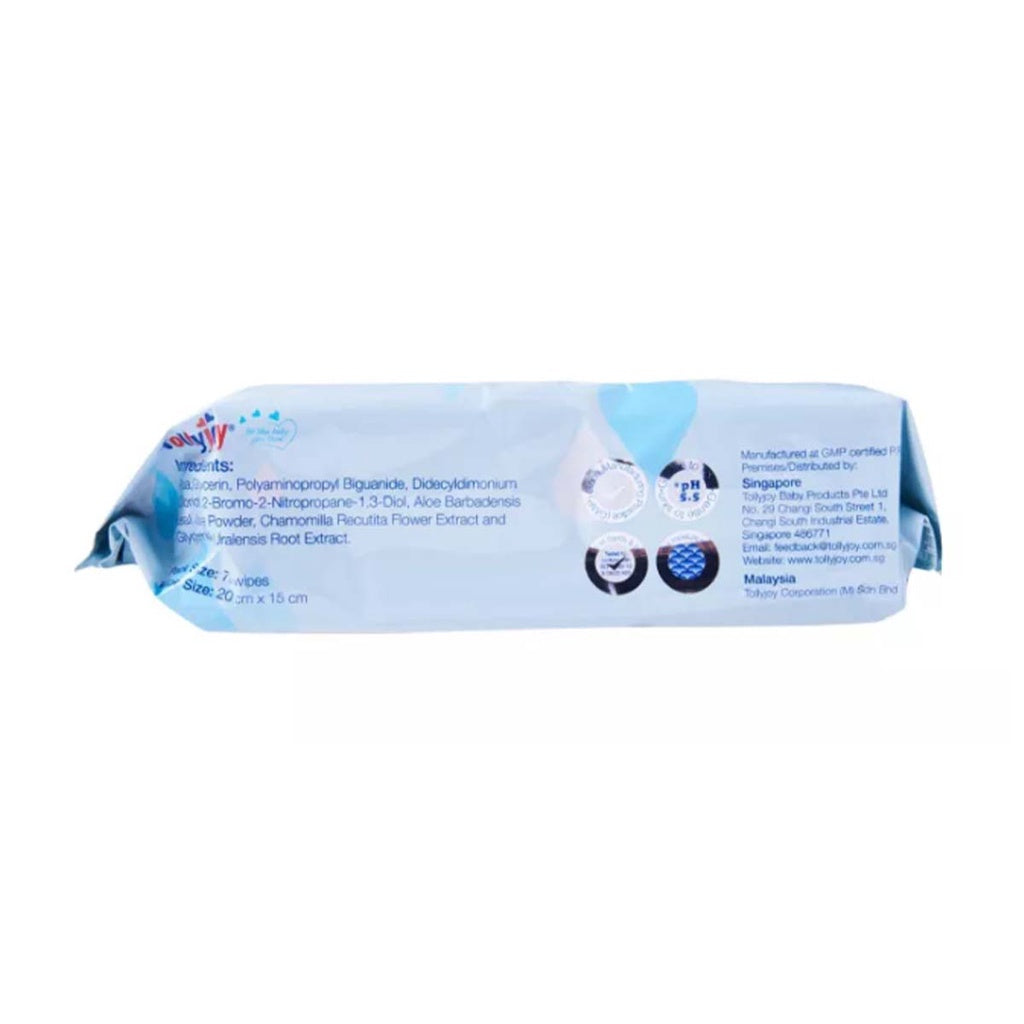 3 packs Tollyjoy Unscented Pure Wipes 70 sheets baby facial body care 99% water infants wet tissues sensitive skin