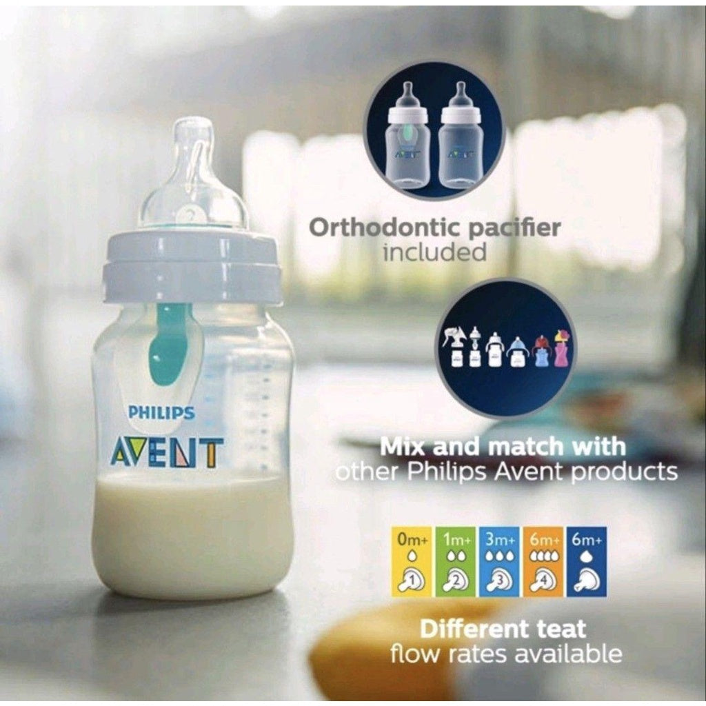 Philips Avent Anti Colic PP Bottles with AirFree Vent 260ml