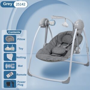 Newborn Baby Electric Musical Swing Baby Portable Foldable Rocking Chair Light weight Infants Bouncer bebe travel rocker