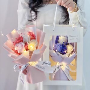 Elegant Simulation Flower Bouquet – Unique Birthday Gift for Girls, Women’s Day, Teacher’s Day, and Trendy New Style – A Beautiful and Thoughtful Floral Arrangement for Special Occasions