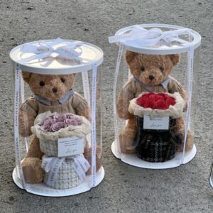 Creative Birthday Gift with Ritual Sense, Romantic Valentine’s Day Doll Bouquet in Elegant Gift Box for Girls, Besties, and Loved Ones, Perfect for Anniversaries, Weddings, or Special Occasions, Unique Keepsake