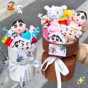 Doll Graduation Bundle, High-End Niche Birthday Gift for Boys and Girls, Special Gift Set for Valentine’s Day, Creative Plush Doll Arrangement for Graduations, Anniversaries, or Celebrations, Perfect Keepsake