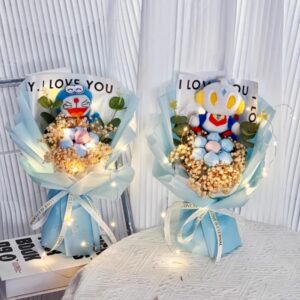 Snow Princess Doll Lollipop Bouquet for Girls, Perfect Valentine’s Day or Birthday Gift, Unique Creative Gift for Romance and Special Occasions